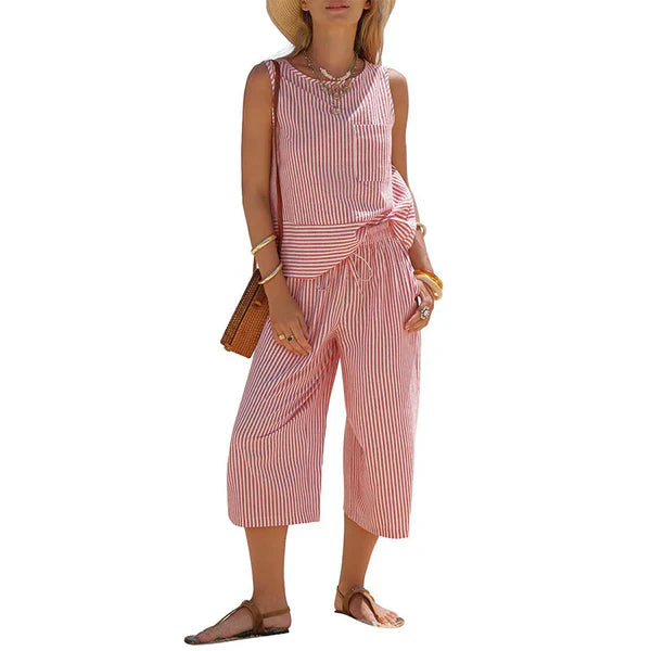 Brisa – Striped Cotton Set