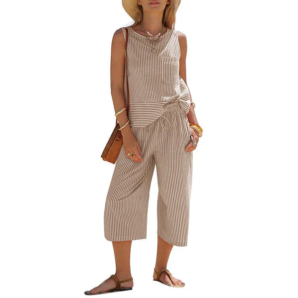 Brisa – Striped Cotton Set