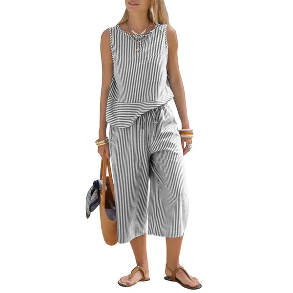 Brisa – Striped Cotton Set