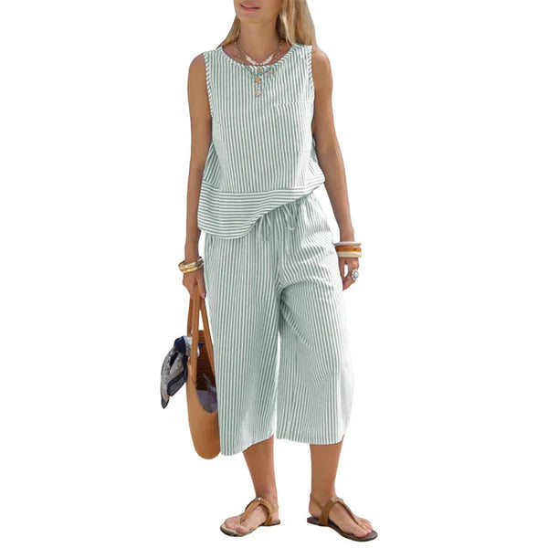 Brisa – Striped Cotton Set