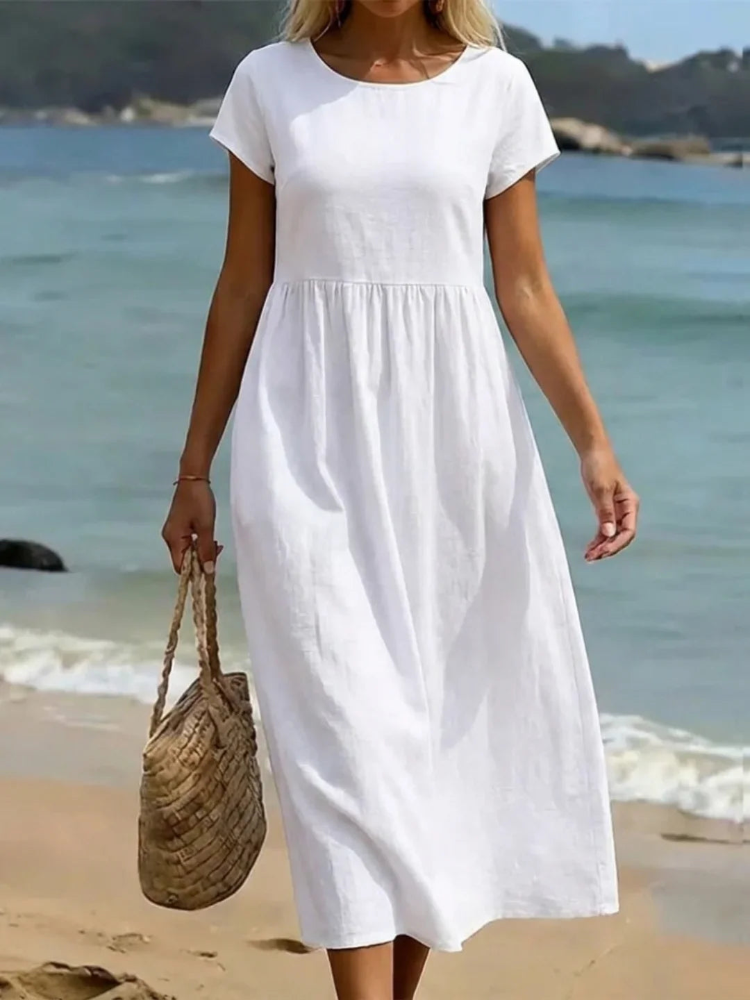 Gabriela™ | Flowing Midi Dress with Timeless Elegance