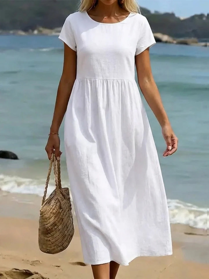 Gabriela™ | Flowing Midi Dress with Timeless Elegance