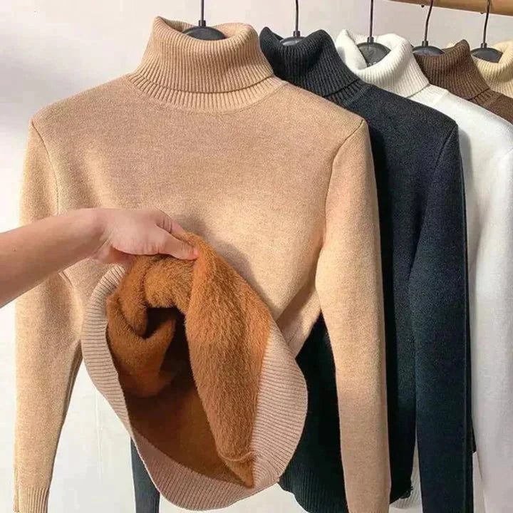 Eudora | Fleece Lined Turtleneck Jumper