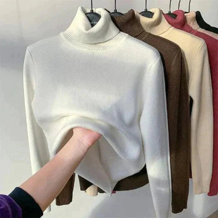 Eudora | Fleece Lined Turtleneck Jumper
