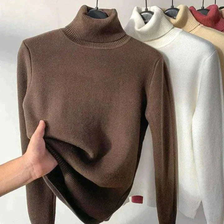 Eudora | Fleece Lined Turtleneck Jumper