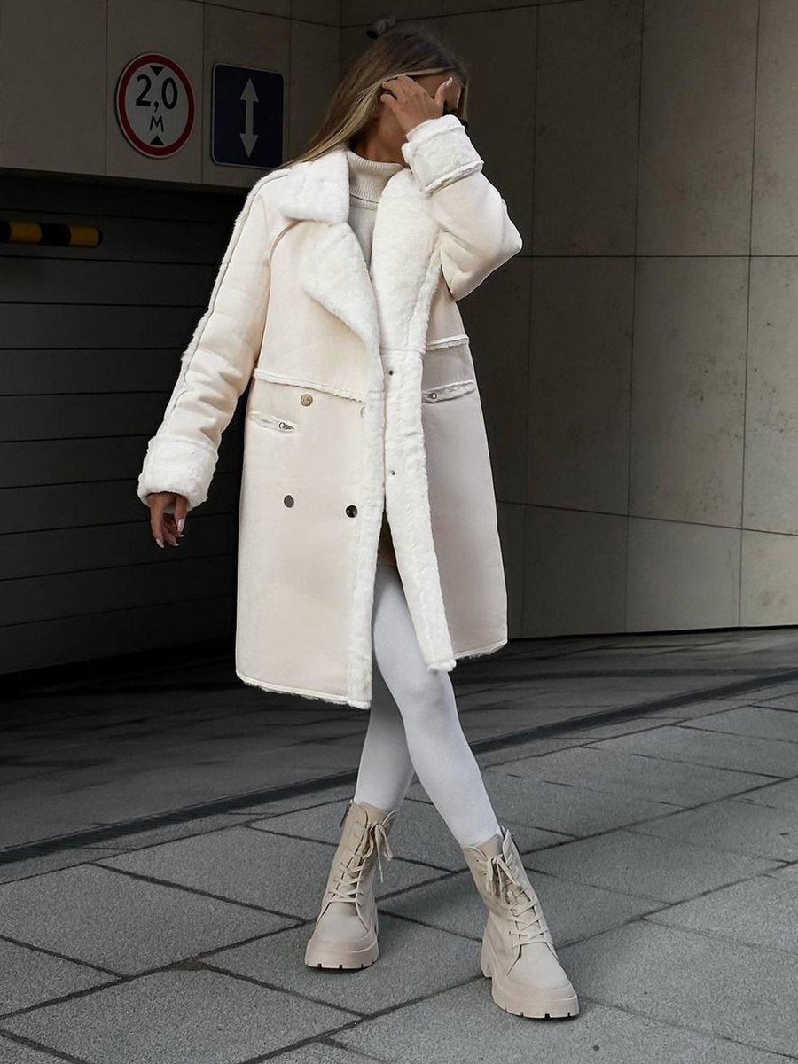 Augusta | Shearling Double Breasted Coat