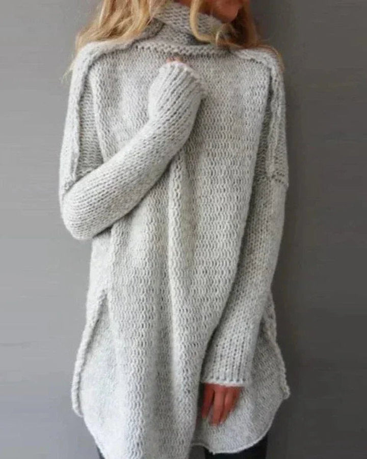 Morwenna | Longline Chunky Turtleneck Jumper