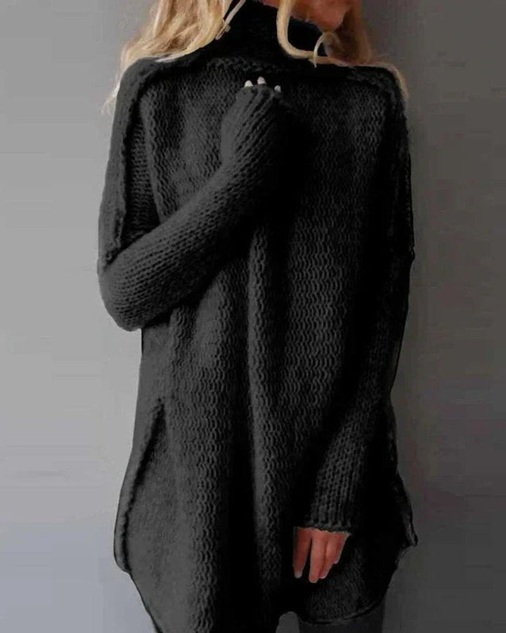 Morwenna | Longline Chunky Turtleneck Jumper