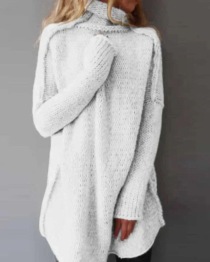 Morwenna | Longline Chunky Turtleneck Jumper