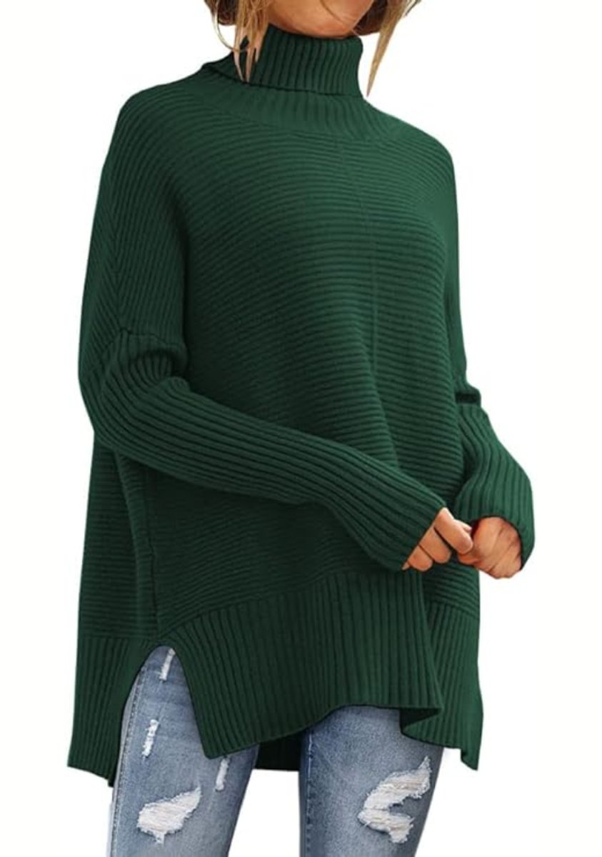 Lilias | Oversized Ribbed Turtleneck Jumper