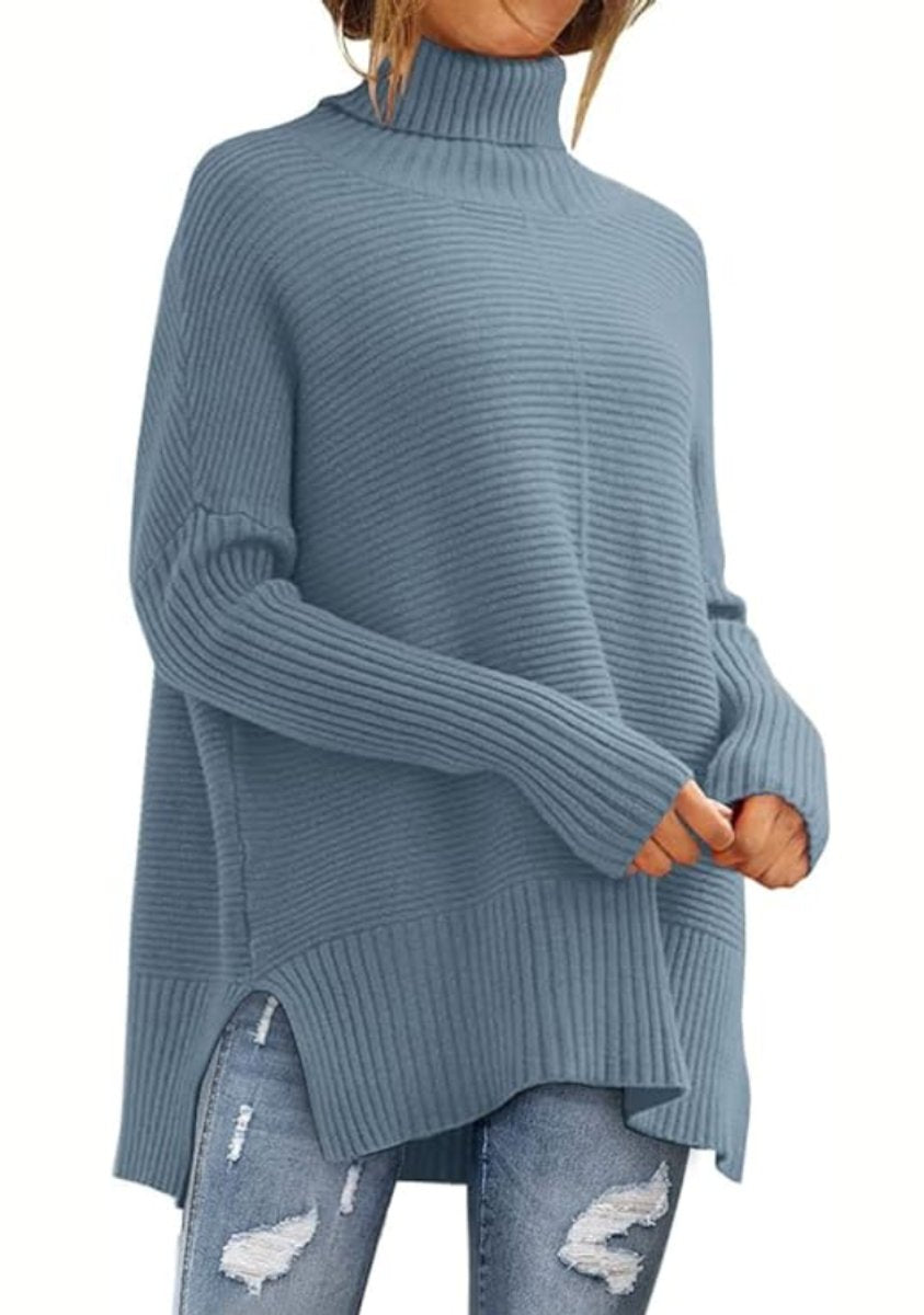 Lilias | Oversized Ribbed Turtleneck Jumper