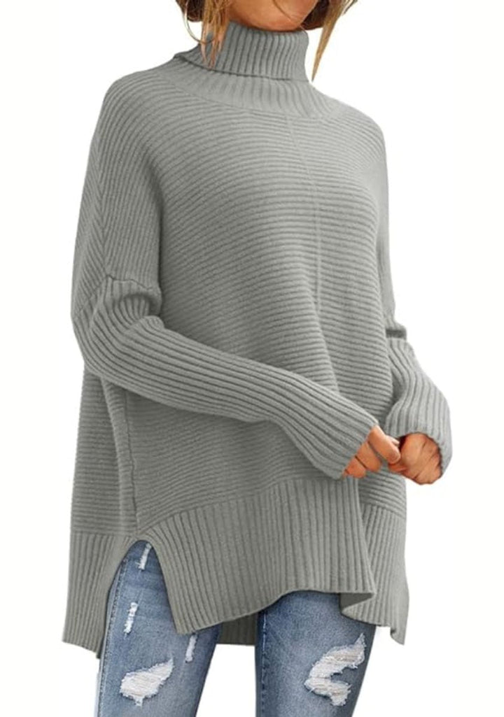 Lilias | Oversized Ribbed Turtleneck Jumper