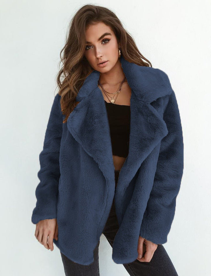 Octavia | Oversized Teddy Lapel Coat