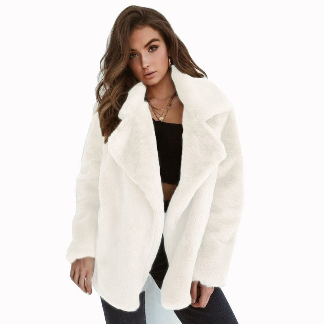 Octavia | Oversized Teddy Lapel Coat