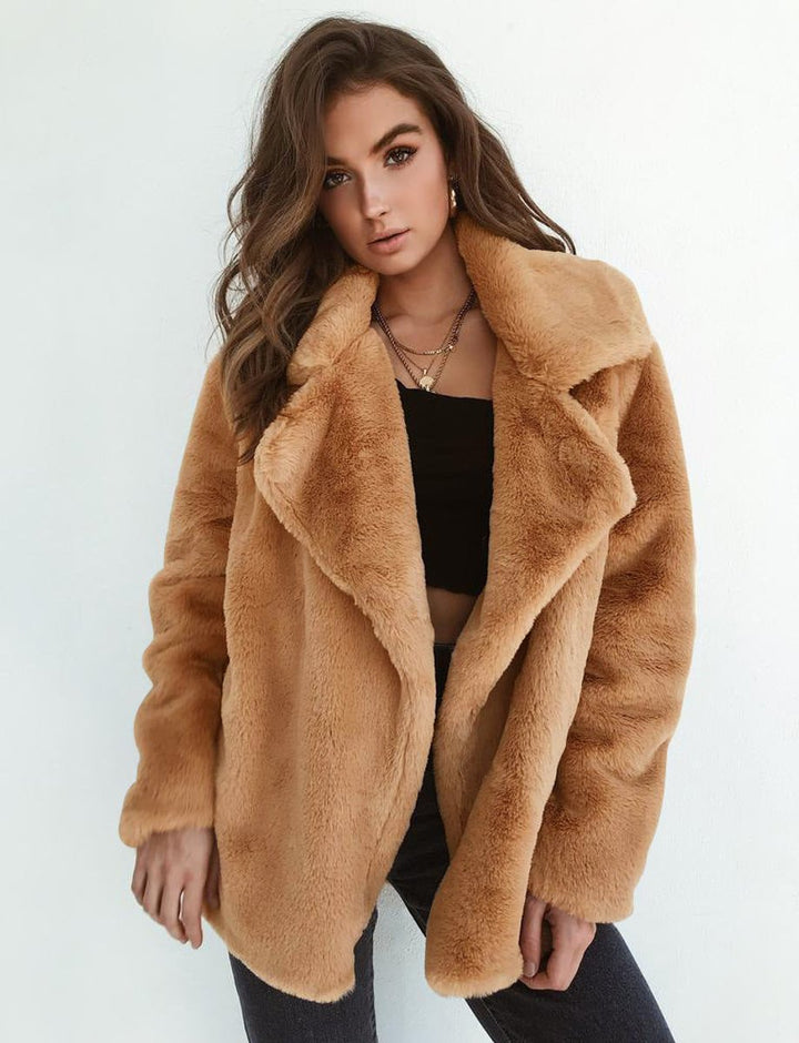 Octavia | Oversized Teddy Lapel Coat