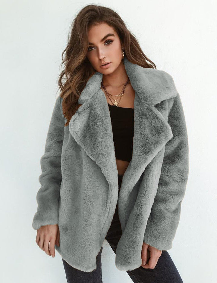 Octavia | Oversized Teddy Lapel Coat