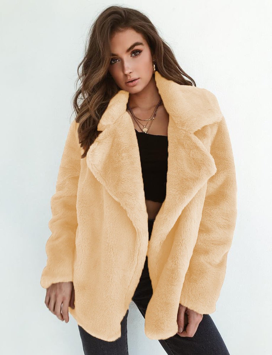 Octavia | Oversized Teddy Lapel Coat