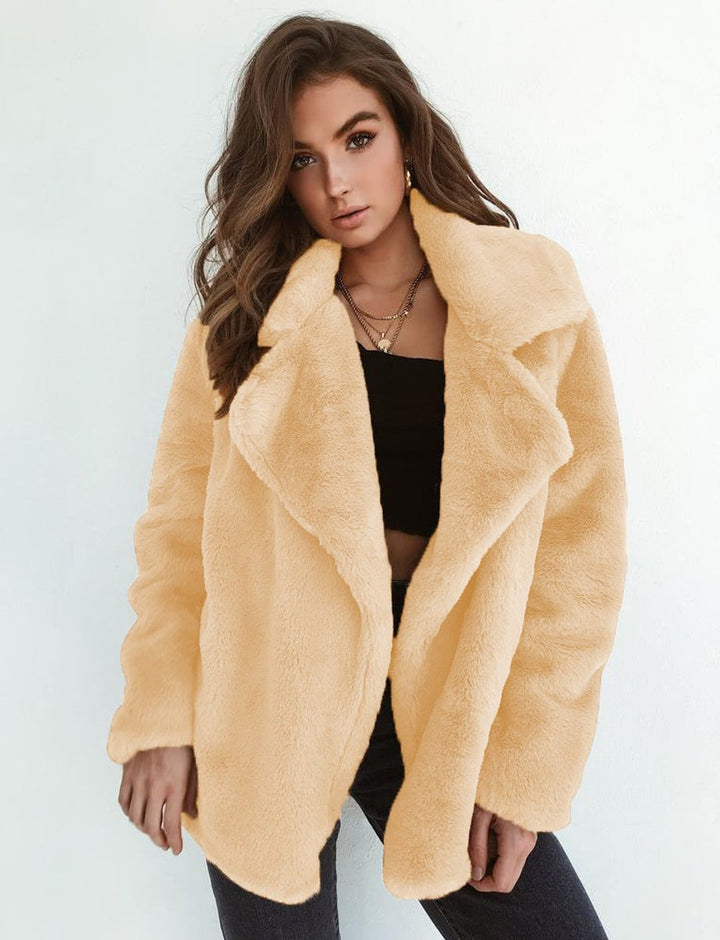 Octavia | Oversized Teddy Lapel Coat