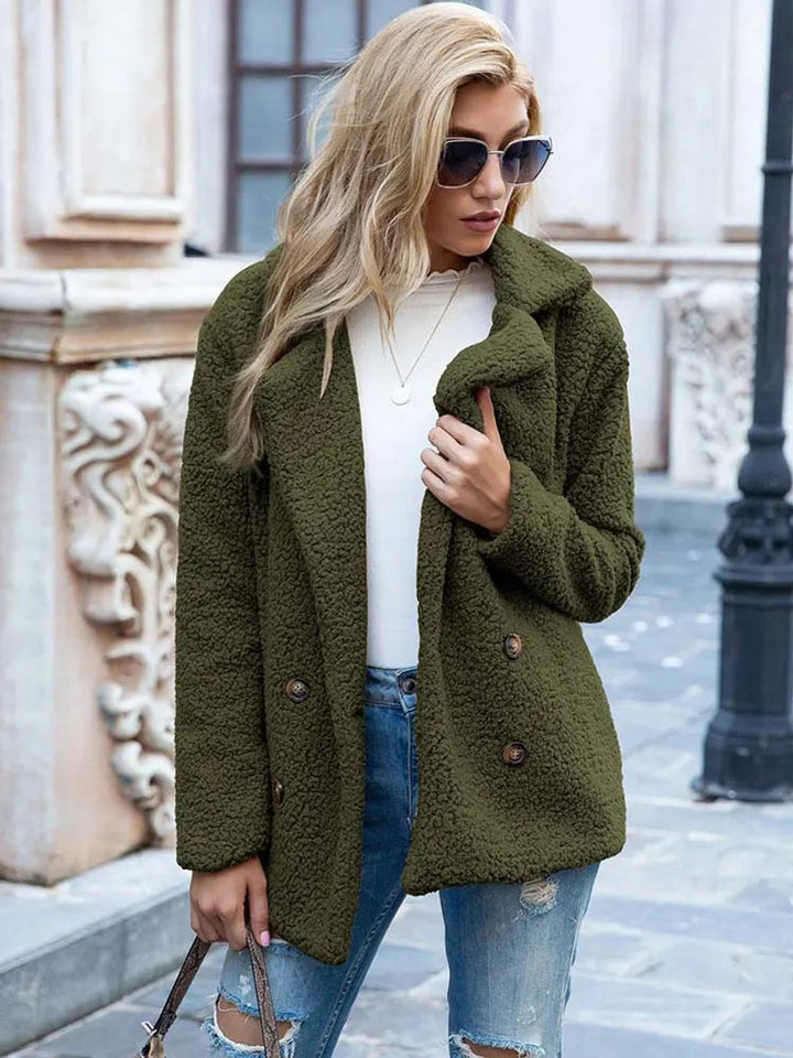 Clemency | Teddy Double Breasted Coat