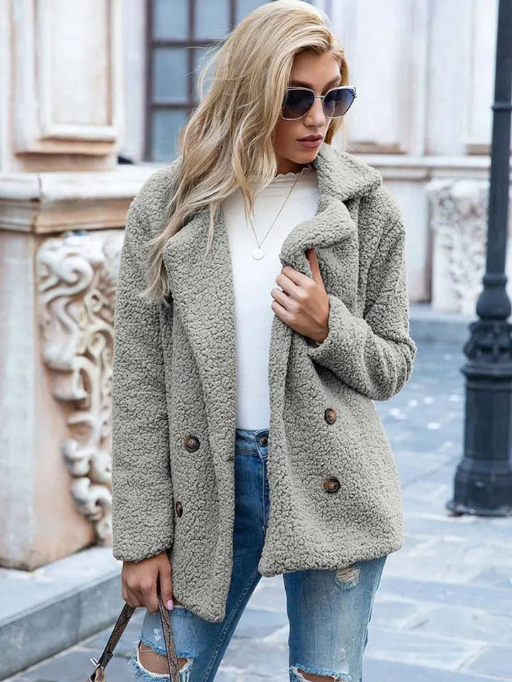 Clemency | Teddy Double Breasted Coat