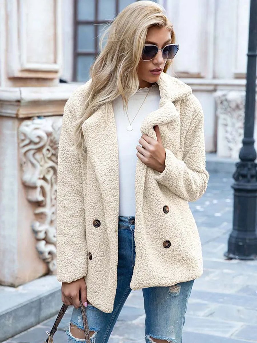 Clemency | Teddy Double Breasted Coat